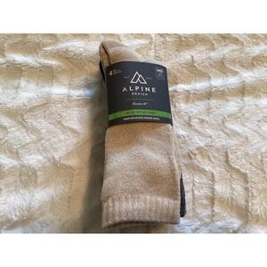 Alpine Design Mens 4 Pk Performance Hiking Socks Crew Medium Weight Multi MD 6-9